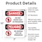 Signmission Do Not Enter Test In Progress Bilingual Danger Sign, Aluminum, 7in W x 10in L, 2PK OS-2PACK-DS-A-710-VS-1149 - alternate 8